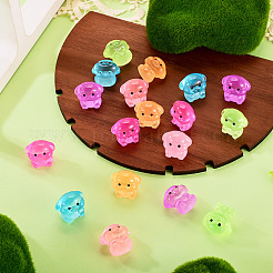 18 figurine décorative en résine lumineuse bicolore représentant un cochon&nbsp;RESI-TAD0001-02