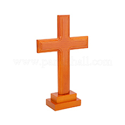 Decorazioni per display a croce in legno di pino&nbsp;AJEW-WH0083-30B