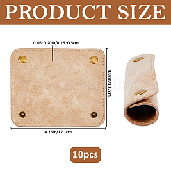 10 poignée de bagage en simili cuir&nbsp;AJEW-FH0008-91D