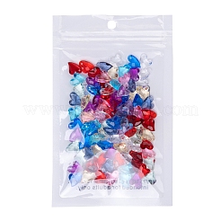 100 Stück 10 Farben transparente Acryl-Anhänger&nbsp;MACR-YW0001-63