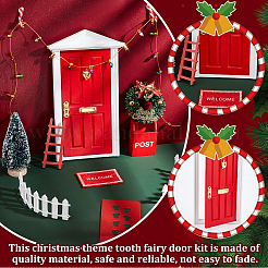 Kit de décoration mini présentoir thème noël&nbsp;AJEW-WH0291-33