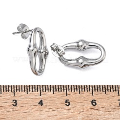 6 Paar Ohrstecker aus 304 Edelstahl&nbsp;EJEW-C180-01P