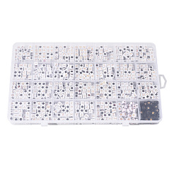 1260 pièces kits de bracelets extensibles en perles acryliques bricolage pour la journée des enfants&nbsp;DIY-YW0002-31