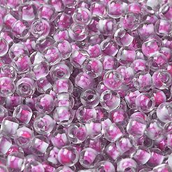 Perles de rocaille rondes en verre transparent&nbsp;X1-SEED-B001-05A-29