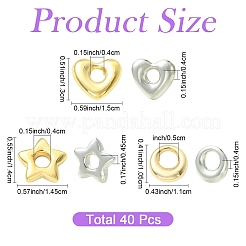 120 pendentif en plastique CCB de 6 styles&nbsp;CCB-YW0001-84