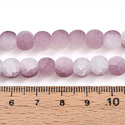 Perle di vetro crackle&nbsp;X1-GLAA-N009-8mm-05
