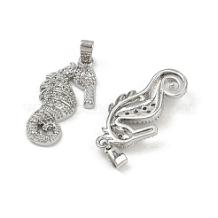 Pendentifs avec zircon cubiques à micro-pavés en laiton&nbsp;KK-C093-14P