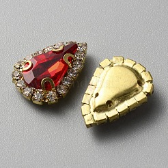 Tropfenförmiger Strass zum Aufnähen&nbsp;FIND-WH0152-111A