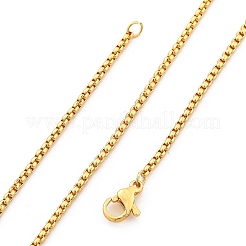 Colliers à chaîne en laiton plaqué 1.8 mm pour femmes et hommes&nbsp;MAK-L044-60G-2A
