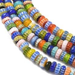 Handgefertigte Millefiori-Bunte Malerei-Perlen&nbsp;LAMP-D009-01A