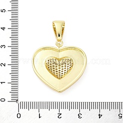 Messing micro pave klare zirkonia anhänger&nbsp;KK-S510-31G-03