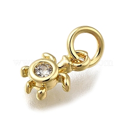 Pendentifs avec zircon cubiques à micro-pavés en laiton&nbsp;ZIRC-I070-051G