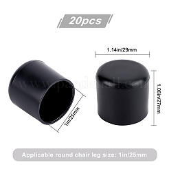 20 Stück PVC-Bodenschoner für Stuhlbeine&nbsp;FIND-GF0003-37