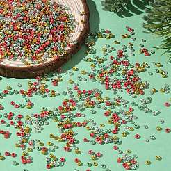 4 Farbige Weihnachtsperlen&nbsp;SEED-X0058-04