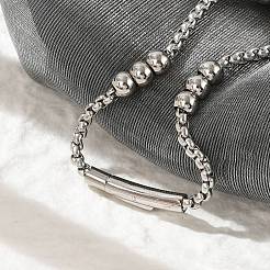 304 Edelstahl-Kugelkettenarmbänder für Damen und Herren&nbsp;BJEW-Z087-22P