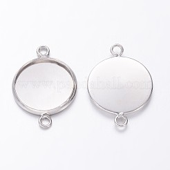 Le impostazioni del connettore cabochon in ottone&nbsp;KK-B537-N