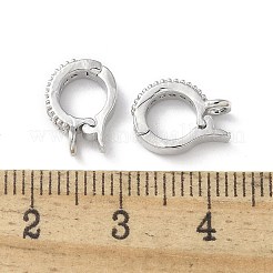 Fermagli pieghevoli in ottone chiaro cubic zirconia&nbsp;KK-A236-14P