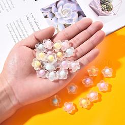 50 pz 5 colori perline acriliche trasparenti&nbsp;TACR-CC0001-03