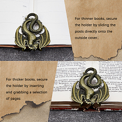 Zink-Legierung Bookmarks&nbsp;AJEW-WH20006-176F
