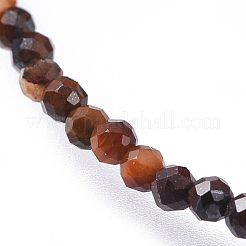 Naturales tigre collares de abalorios de ojo&nbsp;NJEW-JN02492-10