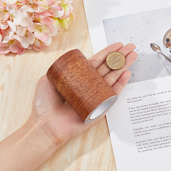 Cinta adhesiva de imitación de veta de madera pe&nbsp;AJEW-WH0270-222H