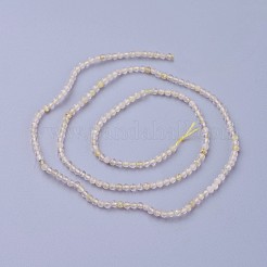 Natürlichen Gold Rutilquarz Perlen Stränge&nbsp;G-F619-10A-2mm