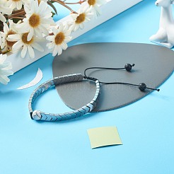 Set di bracciali elasticizzati in howlite naturale per ragazze donne&nbsp;BJEW-JB06805-03