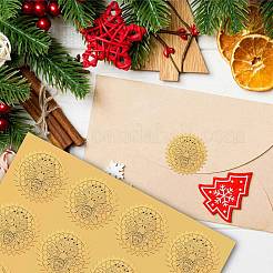 34 foglio di adesivi autoadesivi in lamina d'oro in rilievo&nbsp;DIY-WH0509-069