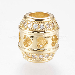 Perline zirconi micro pave  in ottone&nbsp;ZIRC-J018-35
