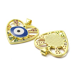 Vrais pendentifs en laiton plaqué 18k or véritable&nbsp;KK-L209-011G-04