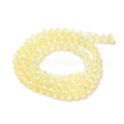 Peinture de cuisson perles de verre transparentes brins&nbsp;DGLA-A034-J6MM-D06