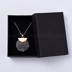 Colliers pendentifs en acétate de cellulose (résine)&nbsp;NJEW-JN02475-02