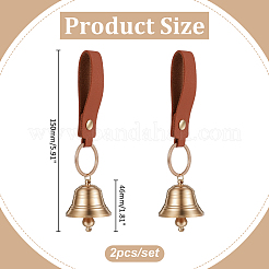 2 pendentif décoratif en cuir PU&nbsp;HJEW-ME00132