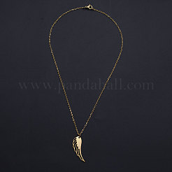 201 colliers pendentifs en acier inoxydable&nbsp;NJEW-S105-JN568-45-2