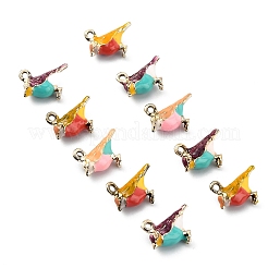 30 Stück 3 Farben Legierung Emaille Anhänger&nbsp;ENAM-CJ0002-35