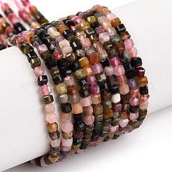 Fili di perle di tormalina multicolore naturale&nbsp;X-G-F770-A01-02