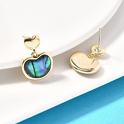 Ohrstecker aus Abalone-Muschel/Paua-Muschel&nbsp;EJEW-L099-05G