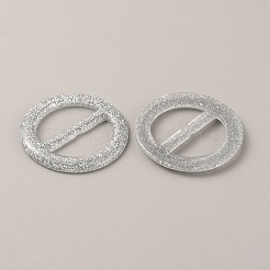 Fibbie tonde piatte in resina&nbsp;CRES-WH0013-15G