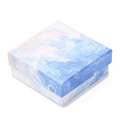 Boîtes à bijoux carrées en carton à dégradé de couleurs&nbsp;CBOX-A010-01A-03
