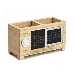 Portalápices rectangulares de madera&nbsp;WD-CBA95BD-01