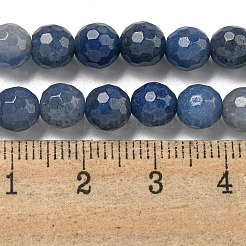 Brins de perles d'aventurine bleue naturelle teintes et chauffées&nbsp;G-E571-A10-01