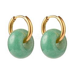 Set di gioielli con perline di avventurina verde naturale&nbsp;SJEW-JS01223-07