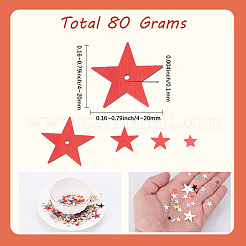 80g di coriandoli di paillettes di plastica in pvc&nbsp;AJEW-SP0001-99A