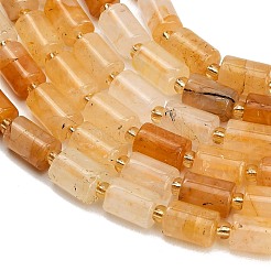 Natürlicher gelber hämatoider Quarz/goldene Heilerquarz-Perlenstränge&nbsp;GG-CBA5B6F-F01-01
