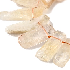 Colliers de perles de citrine naturelle (chauffée)&nbsp;G-S386-D22