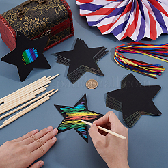 Stern-Kratzbasteln für Kinder&nbsp;DIY-WH0740-68