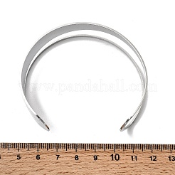 Bracelets manchettes en acier inoxydable 304&nbsp;BJEW-F521-01P