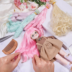 Peluca de muñeca de pelo largo&nbsp;DOLL-GL0001-04A