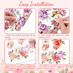 3 feuilles 3 styles d'autocollants décoratifs imperméables en pvc&nbsp;DIY-WH0404-041