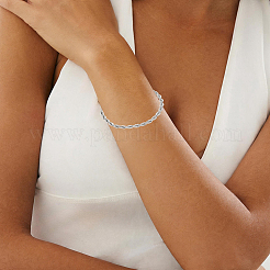 1 bracelet chaîne corde en acier inoxydable 304 de 5 mm pour femme&nbsp;BJEW-DJ0001-85